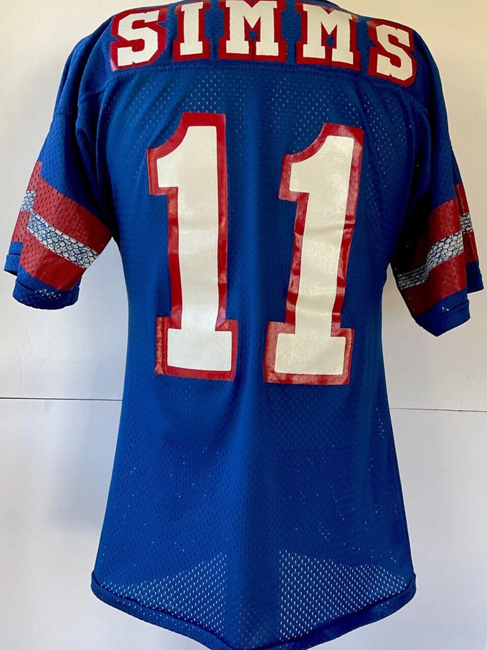 Vintage 80’s New York Giants Phil Simms Jersey “Loco Sportswear “ Size Medium